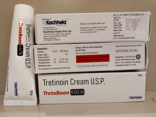 50gm Tretoboon Tretinoin Cream, Packaging Type : Tube