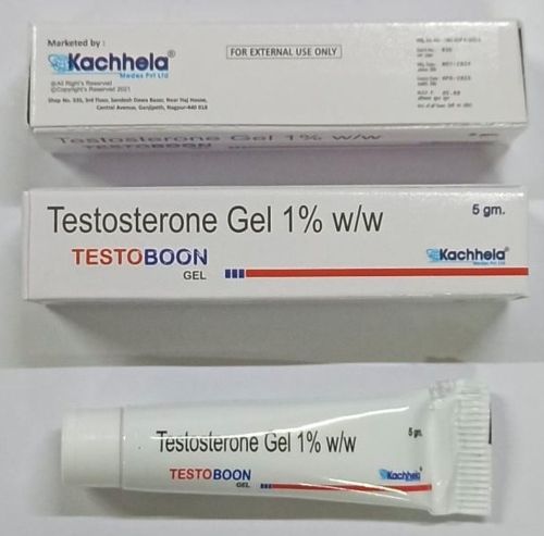 5gm Testoboon Testosterone Gel, Packaging Type : Tube