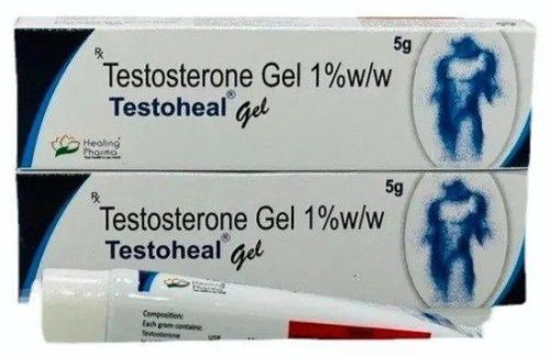 5gm Testoheal Testosterone Gel, Packaging Type : Tube