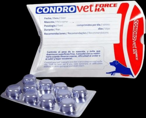 Condrovet Force Ha Tablets, Packaging Type : Strips
