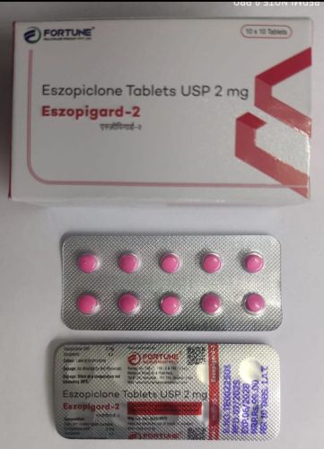 Eszopigard 2mg Eszopiclone Tablets, Packaging Size : 1x10 Strips