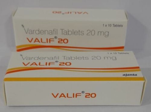 Valif 20mg Vardenafil Tablets, Packaging Type : Strips