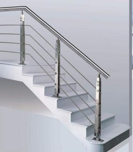 Stainless Steel Stair Handrail, Color : Silver
