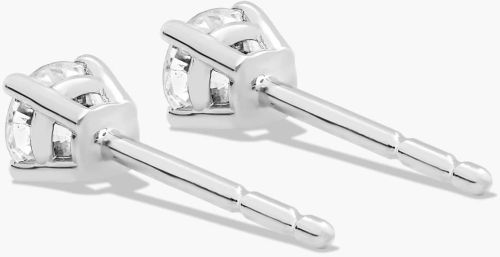 Polished Stud Diamond Earrings Party Wear