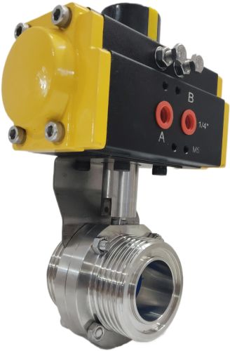 Single Piece Pneumatic Ball Valve, Brand Name : Kimax