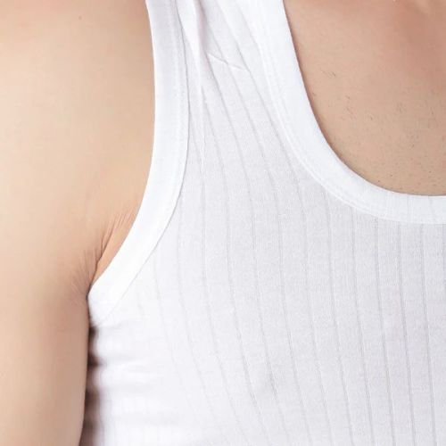 Cotton Plain 95-100 Cm Mens Lining Vest, Color : White