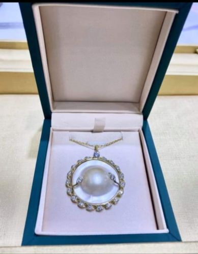 Shell Polished Designer Silver Pendant, Packaging Type : Plastic Box