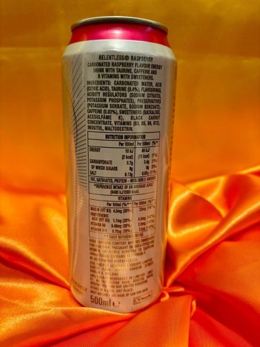 Relentless Raspberry Energy Drink, Taste : Better