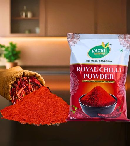 500gm Vatsi Royal Red Chilli Powder, Shelf Life : 6-12 Months