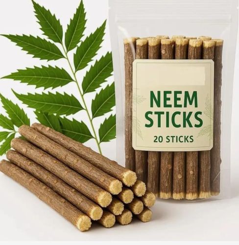 Organic Neem Chew Sticks, Color : Brown