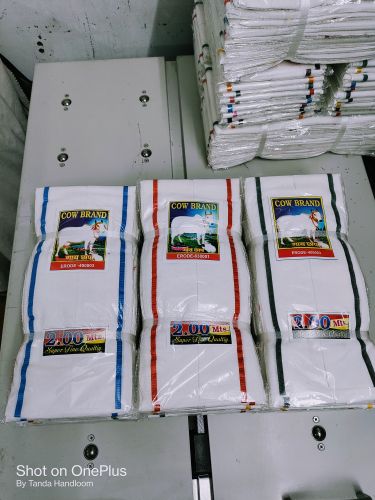 Plain White Cotton Gamcha