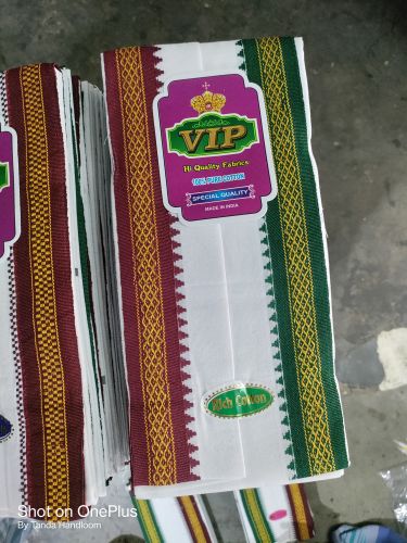 Solid White Thalapathi Cotton Towel Standard