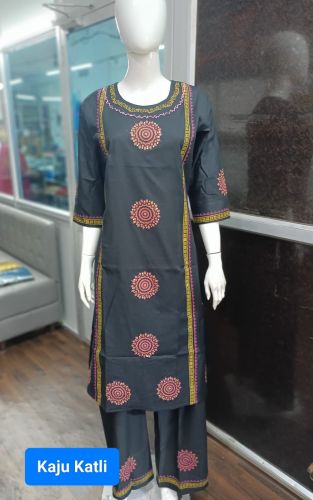 Festive Gatherings Cotton Blend Lady Ethnic Wear Circular Palazzo Set