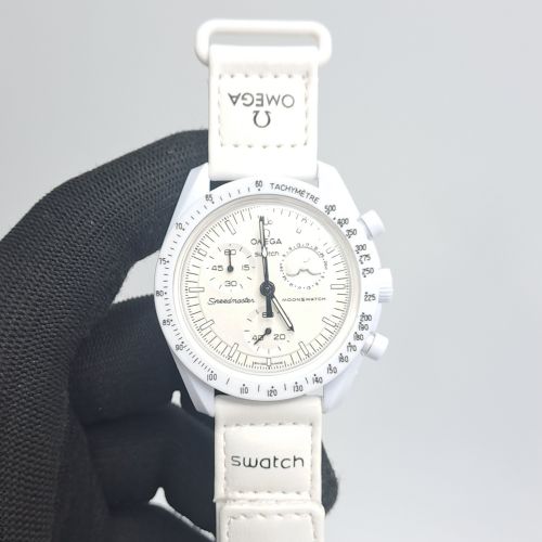 Omega Speedmaster Swatch Moonswatch Mission To The Moon Chronograph Swiss Watch