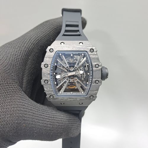 Richard Mille Rm 12-01 Tourbillon Full Black Swiss Eta Automatic Watch