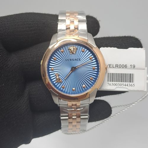 Versace Audrey Dual Tone Blue Dial Store Quality Swiss Watch