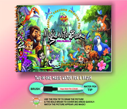 Paper Magic Water Book, Color : Multicolor A5 (Landscape)
