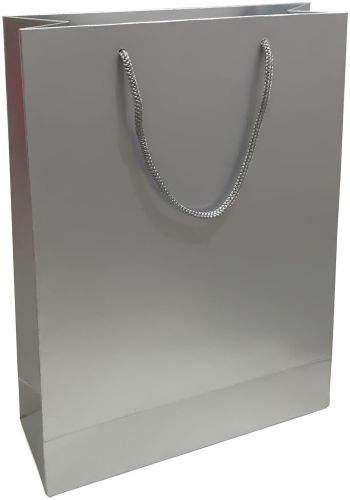 Silver Foil Printed Paper Bag Medium