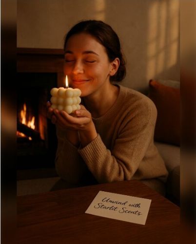 Bubble Candle, Brand Name : Scentiments, Starlit Scents