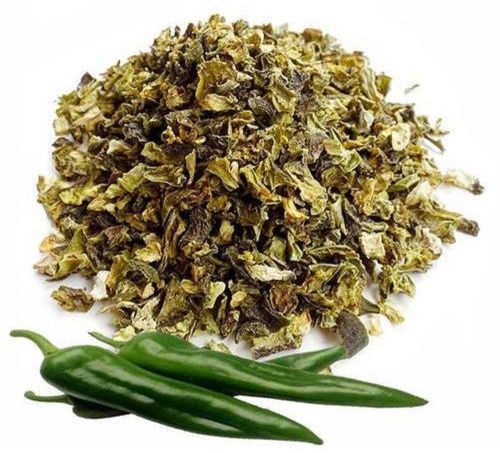 Dehydrated Green Chili Flakes, Packaging Size : 5-25kg Food Grade