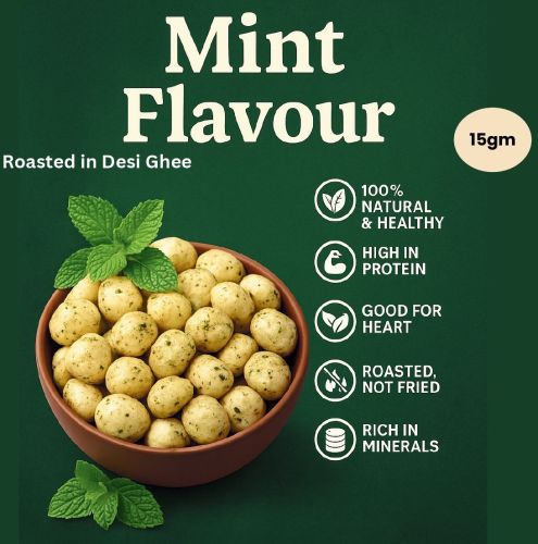 Mint Roasted Makhana for Human Consumption