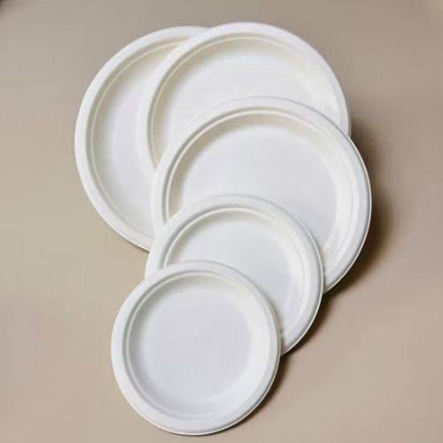 Sugarcane Bagasse Round Plate