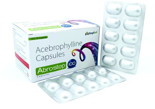 Acebrophylline 100mg Capsule, Packaging Size : 10x10