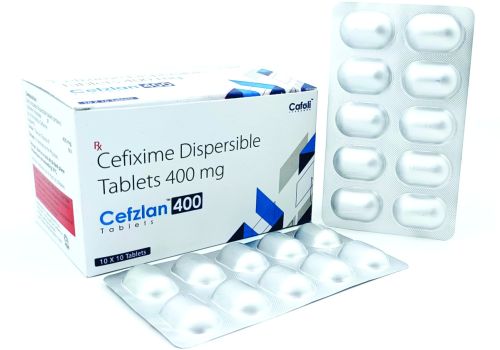 Cefixime 400mg Tablets, Packaging Size : 10x10 Pack