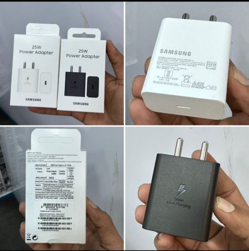 ABS Samsung Charger, Color : White, White, Power Source : AC