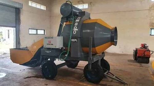 Mini Batching Plant Concrete Reversible Mixer, Weight : 2500 Kg