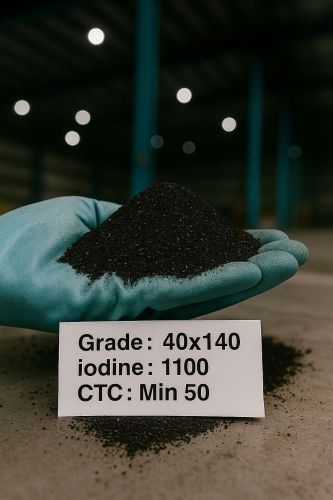 Coconut Shell Activated Charcoal Powder 40x140