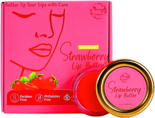 Premium Strawberry Lip Butter, Color : Pink