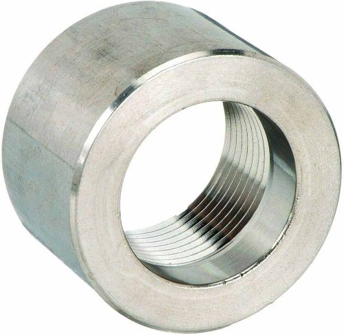 Smooth Stainless Steel 321 Threaded Half Coupling, Color : Silver