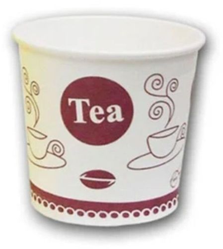 Printed Disposable Paper Tea Cup Single Wall for Hot Beverages
