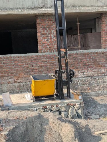 Semi Automatic 1 Ton Builder Tower Hoist, Power Source : Electric