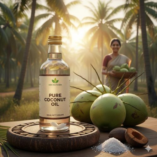 100ml Coconut Oil, Packaging Type : Glass Bottle, Form : Liquid