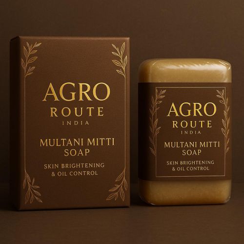 AGRO ROUTE INDIA Skin Whitening Multani Mitti Soap
