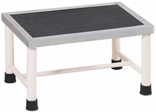Steel Bed Side Single Foot Step Stool, Color : Silver, Black