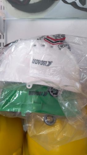 Plain Plastic Industrial Safety Helmets, Color : Green, White