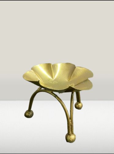 Plain Polished Brass Candle Holder, Color : Golden