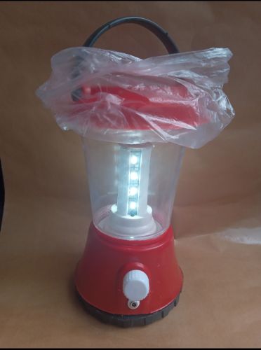 Polished Plastic Rechargeable Lantern, Color : Red