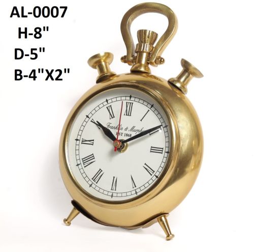 Aluminium Table Clocks, Shape : Round for Timekeeping