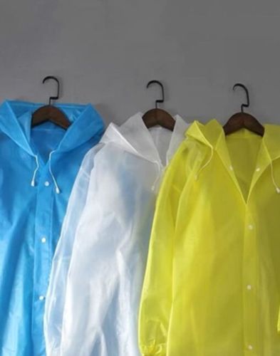 Polyester Durable Waterproof Raincoat, Color : Assorted