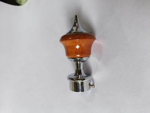 Pointed Dome Wood Curtain Stopper, Weight : Approx. 130g