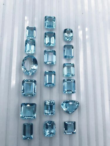 Light Blue Aquamarine Gemstone for Jewelry Making