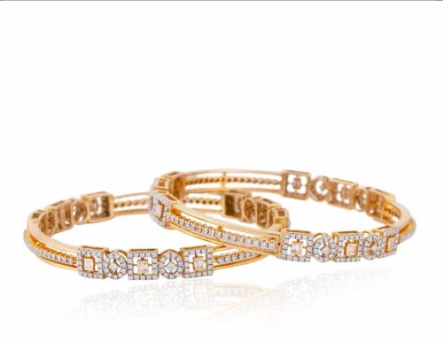 American Diamond Stone Bangle, Packaging Type : Plastic Bag