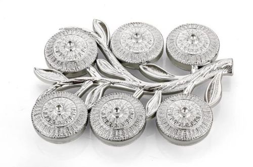 Plastic Tree Shape Mukhwas Box, Color : Silver