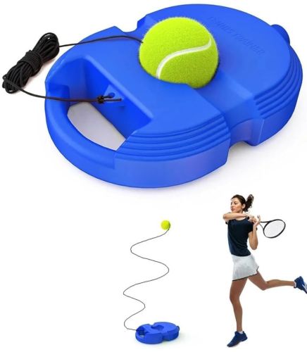 Plastic Tennis Trainer Rebound Ball, Color : Blue