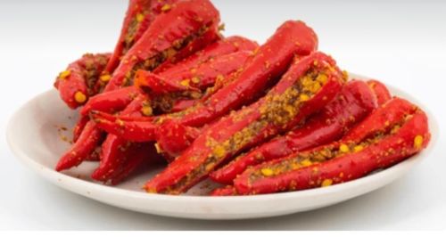 Salt Homemade Red Chilli Pickle Bharwan Mirch