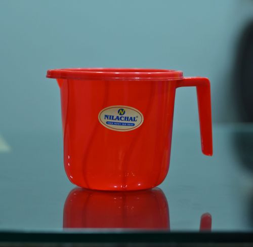 1 Liter Red Plastic Mug, Brand Name : Nilachal for Drinking